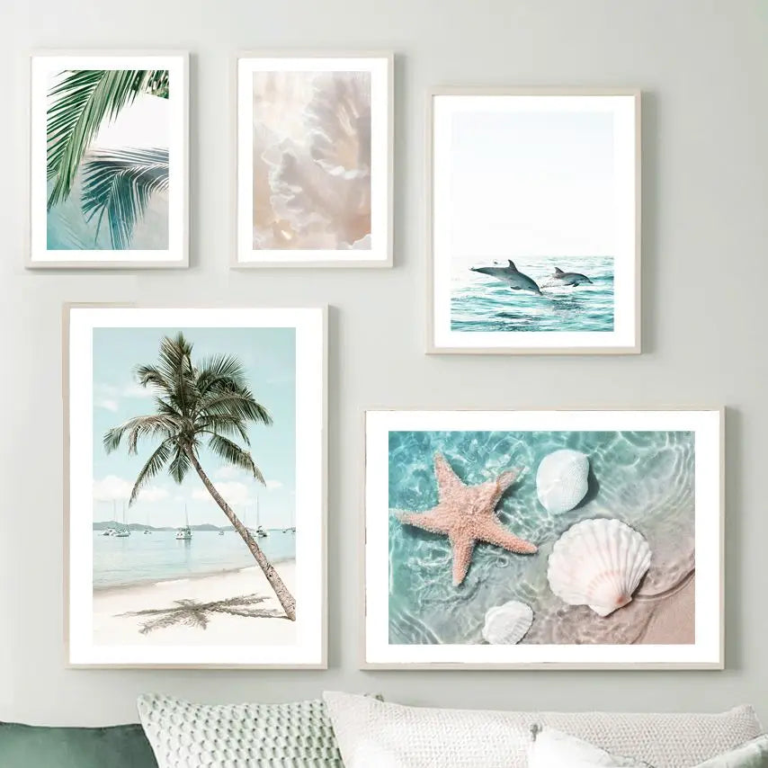Caribbean Dolphins Wall Art Print