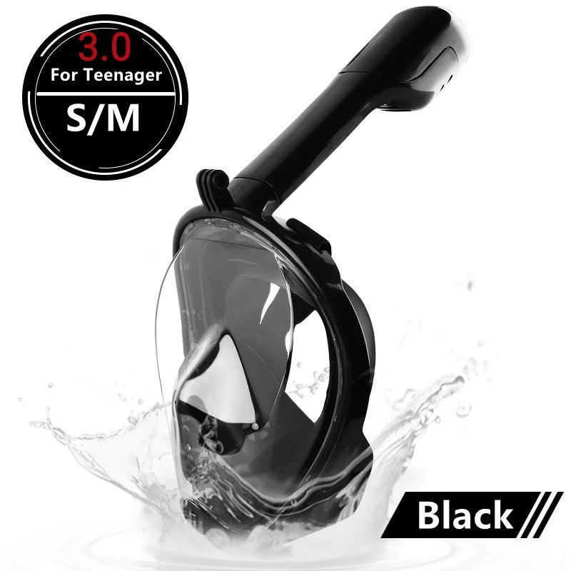 Full Face Snorkel Diving Mask – Anti-Fog Underwater Scuba Mask for Adults & Kids