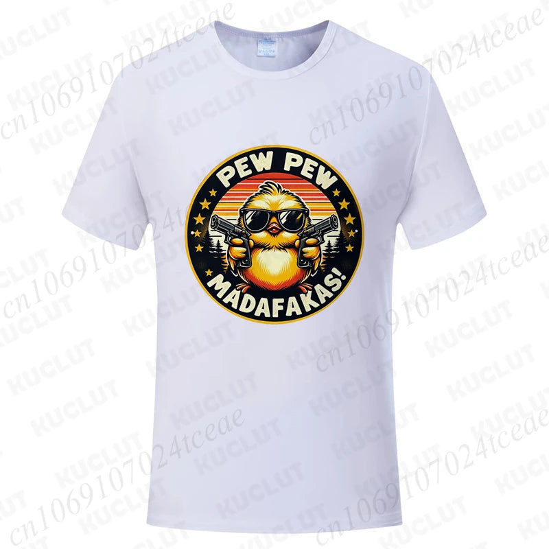 Pew Pew Madafakas Men's Graphic Tee – Funny Oversized Streetwear