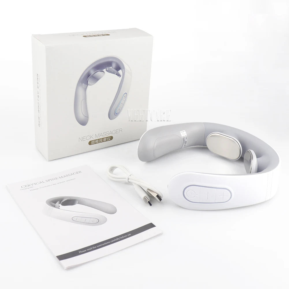 Pulse Neck Massager – Electric EMS Cervical Pain Relief & Muscle Relaxation Device