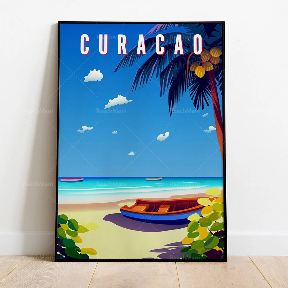 Caribbean Islands Travel Poster