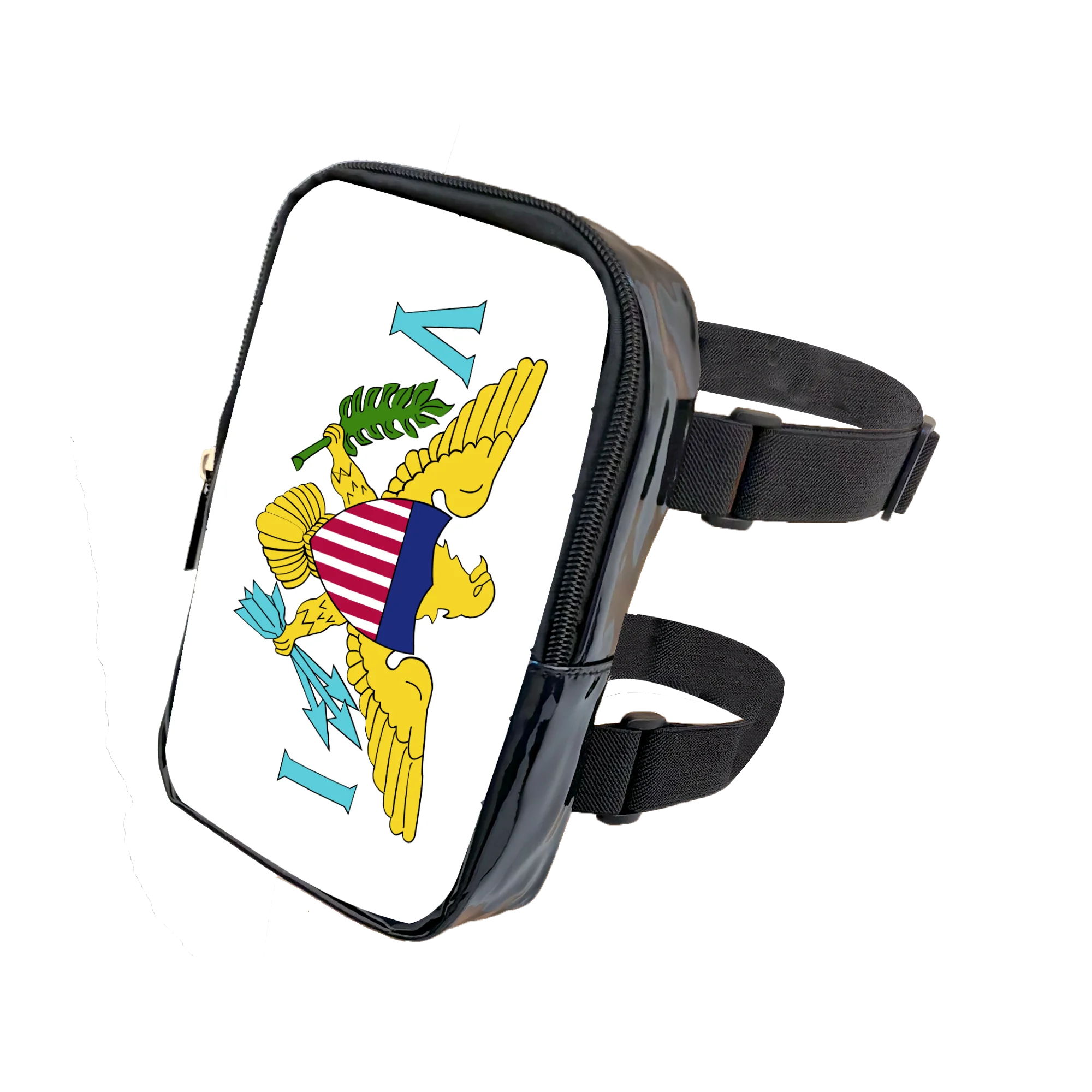2025 Carnival Leg Bag With Countries Flags Thigh Bag for Women Adjustables Straps PU Waist Pouch Leg Bag for Carnival