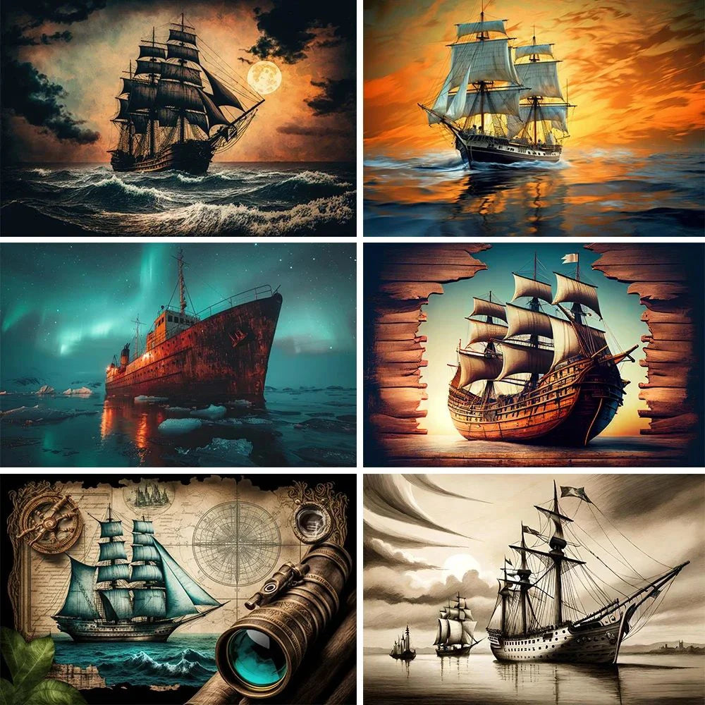 Ocean Adventure Map Party Backdrop