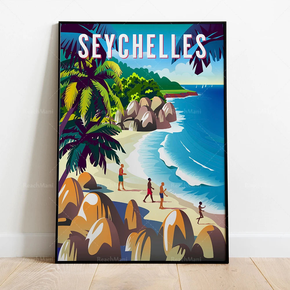 Caribbean Islands Travel Poster