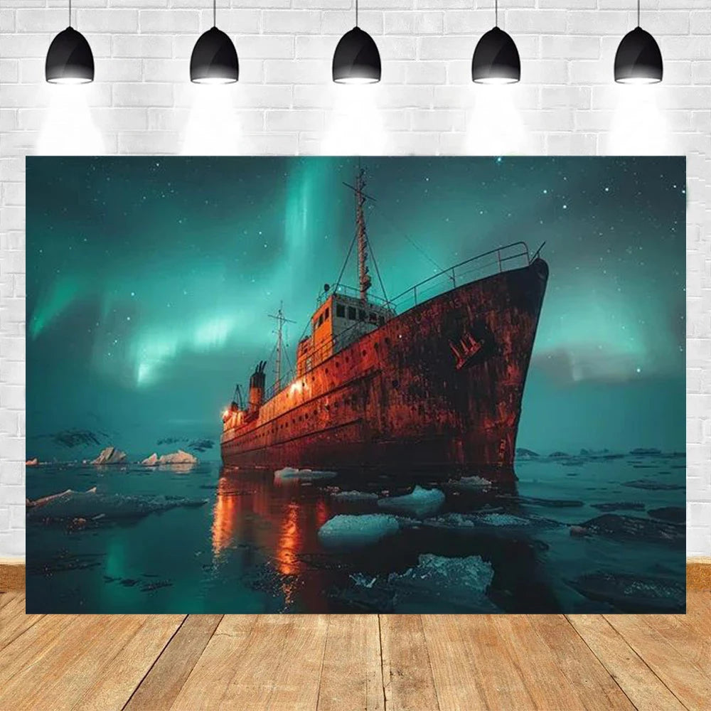 Ocean Adventure Map Party Backdrop