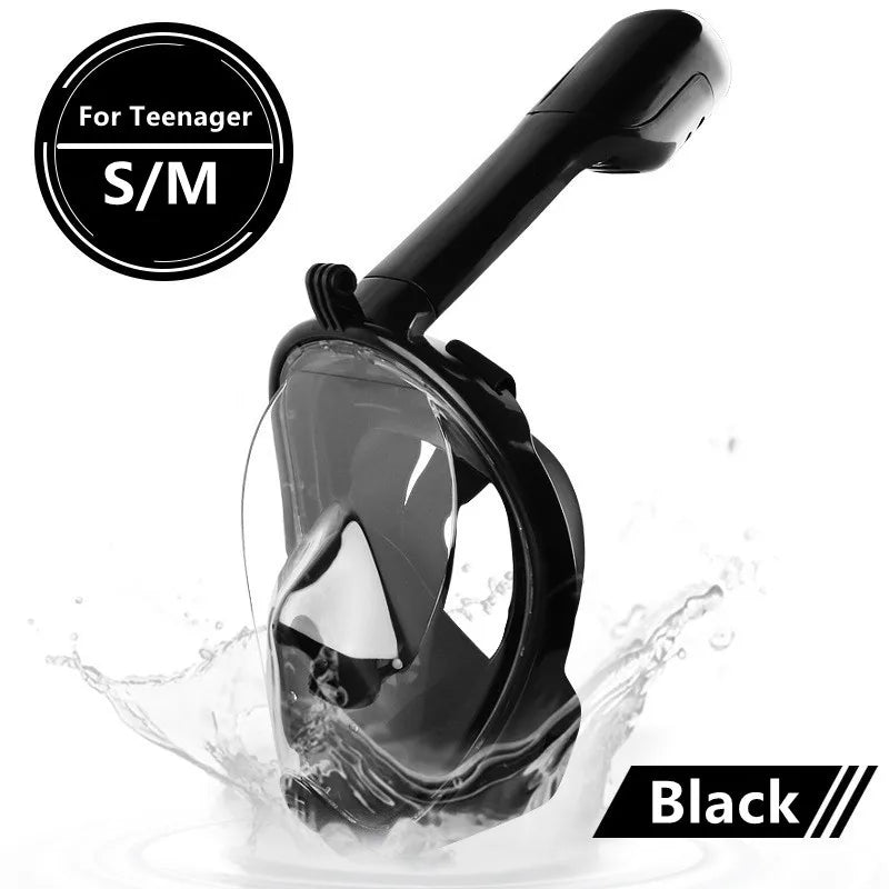 Full Face Snorkel Diving Mask – Anti-Fog Underwater Scuba Mask for Adults & Kids