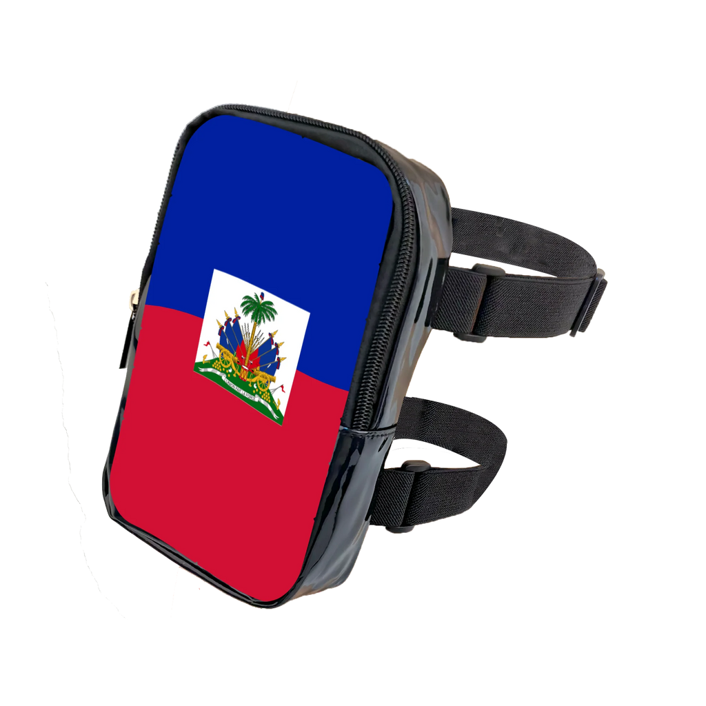 Carnival Flag Leg Bag | Women's Adjustable PU Thigh Waist Pouch